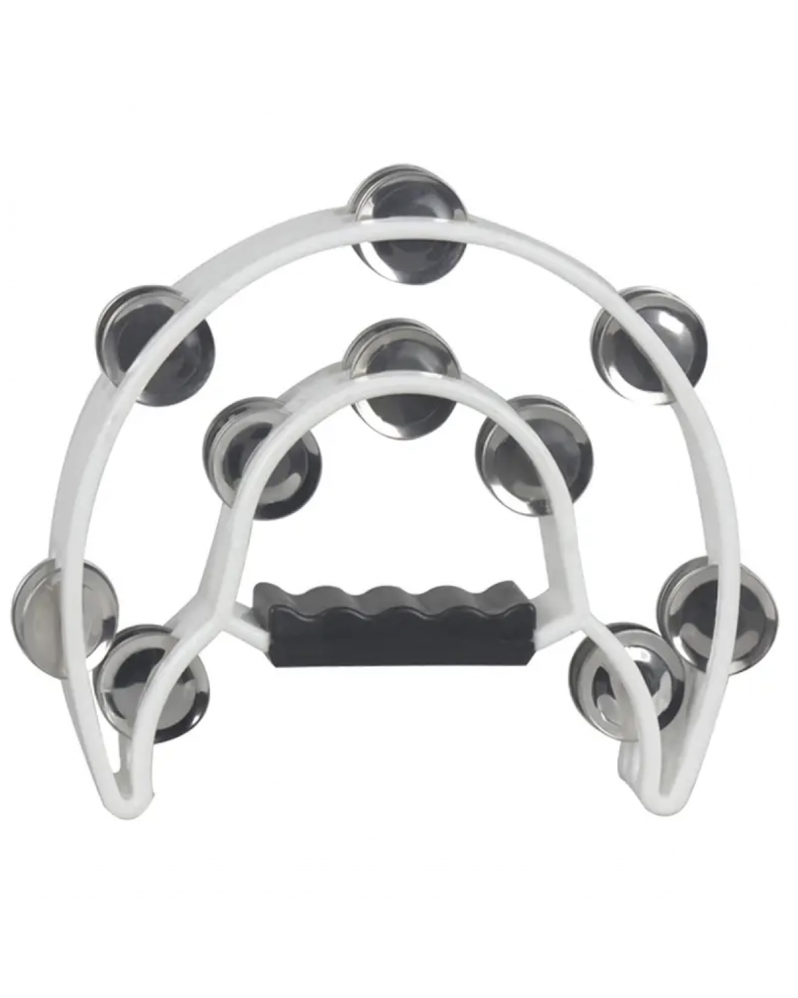 Percussion Instrument Plastic Double-layer Flower Drum Ring Karaoke Hand Bell Orff Double Row Flower Bell Drum Ring Musical Instrument Toy Hand Bell Orff Hand Drum Double-layer Hand Bell Drum Percussion Instrument Children's Music Gift