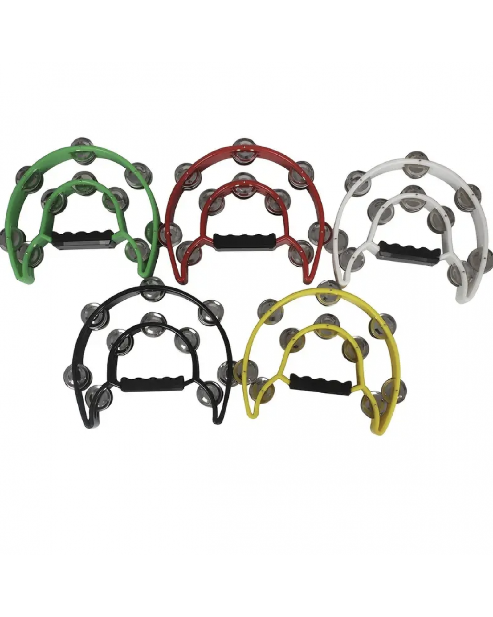 Percussion Instrument Plastic Double-layer Flower Drum Ring Karaoke Hand Bell Orff Double Row Flower Bell Drum Ring Musical Instrument Toy Hand Bell Orff Hand Drum Double-layer Hand Bell Drum Percussion Instrument Children's Music Gift