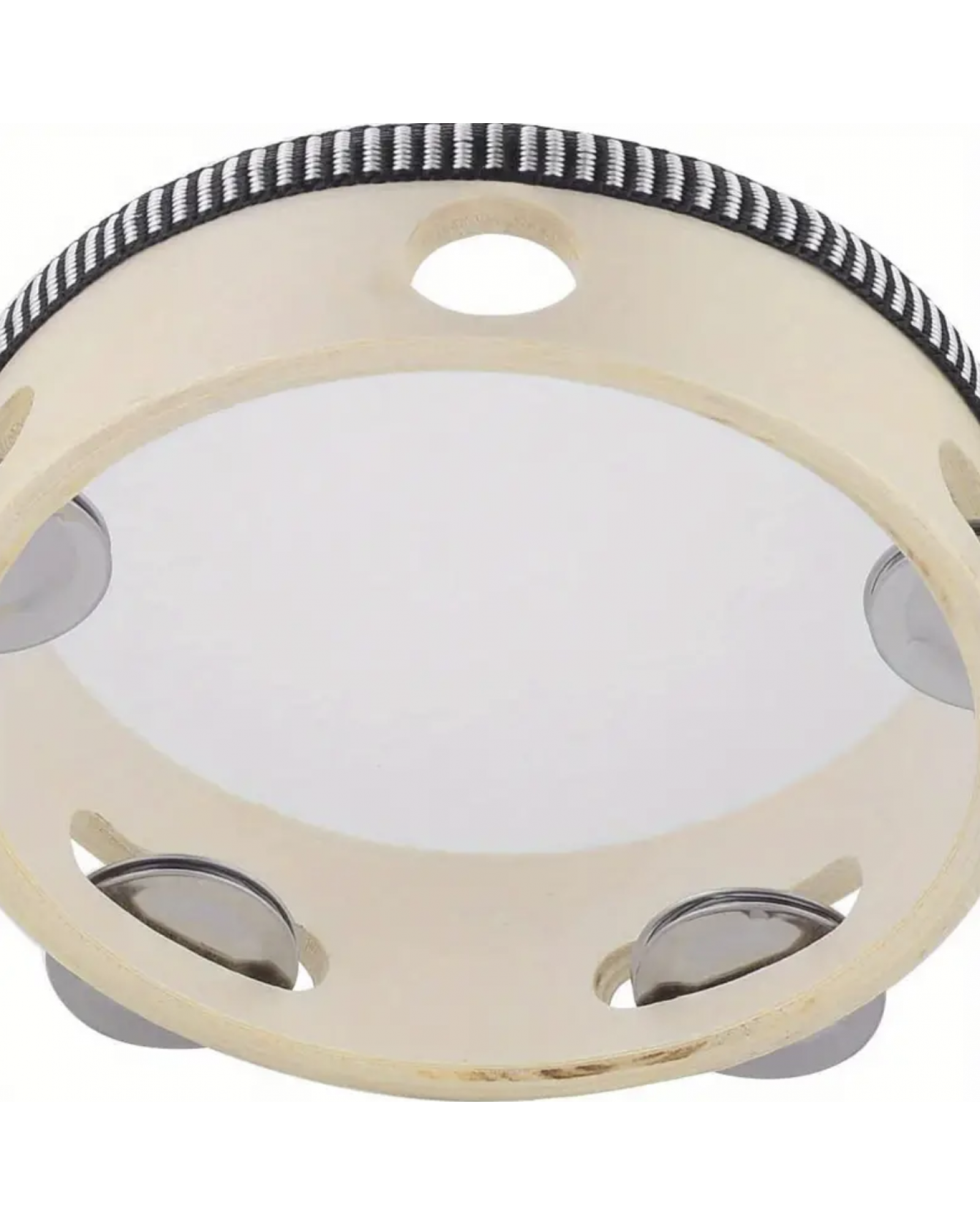 Orff Percussion Instrument Double-row Tambourine Hand-held Tambourine Suitable For Children's Music Education 6 Inches