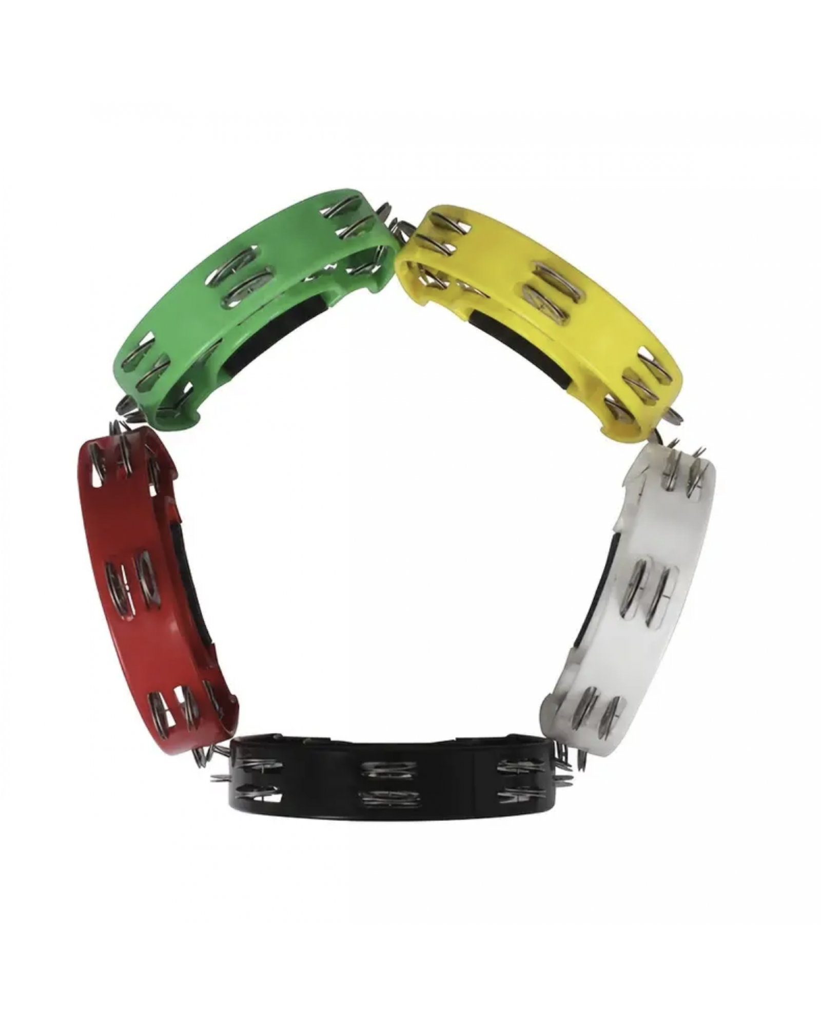 Percussion Instrument Plastic Double-layer Flower Drum Ring Karaoke Hand Bell Orff Double Row Flower Bell Drum Ring Musical Instrument Toy Hand Bell Orff Hand Drum Double-layer Hand Bell Drum Percussion Instrument Children's Music Gift