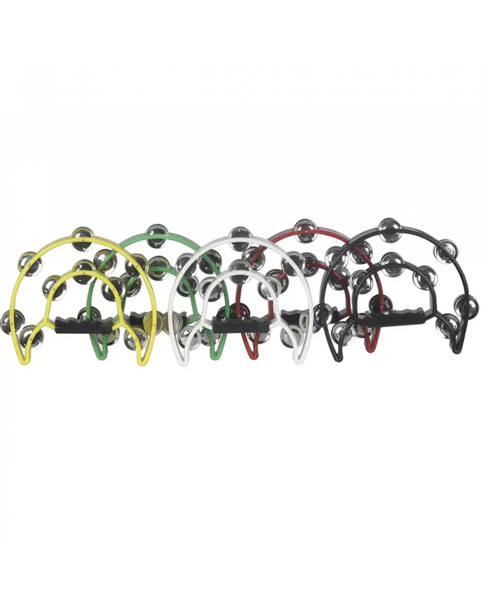 Percussion Instrument Plastic Double-layer Flower Drum Ring Karaoke Hand Bell Orff Double Row Flower Bell Drum Ring Musical Instrument Toy Hand Bell Orff Hand Drum Double-layer Hand Bell Drum Percussion Instrument Children's Music Gift
